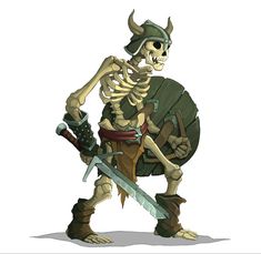 "Bone Footman" Artist Alekzander Zagorulko Skeleton Rpg, Dnd Skeleton, Skeleton Warrior, Sketching Art, Pathfinder Rpg, Pixel Art Characters, Pumpkin Art