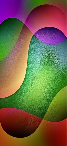 an abstract background with different colors and shapes in the form of wavy lines or curves