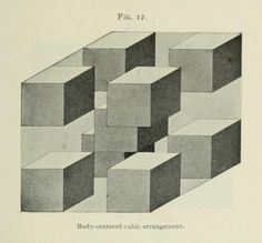 an old book with black and white drawings on it's cover, showing cubes in