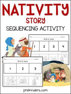 nativity story for kids with pictures and numbers