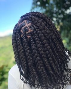 Nature Hair Braids, Box Braids And Curls, Braids With Natural Hair, Braids And Curls, Short Hair Twist Styles, Braids Boxbraids, Cabello Afro Natural, Hairstyle Braids, Hairstyles For Ladies