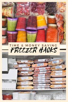 freezer hacks to save time and money saving for the whole day, including freezers