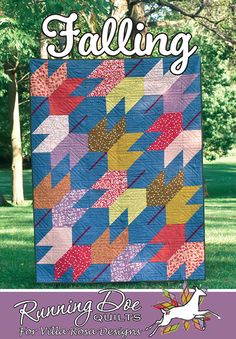 the cover of falling by running bee quilts