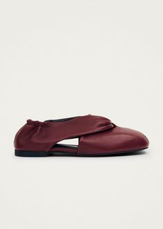 Alaula Burgundy | ALOHAS Leather Ballet Flats, Seychelles, Wide Straps, Bosnia And Herzegovina, Laos, Ballet Flats, On Demand, Georgia, Ballet