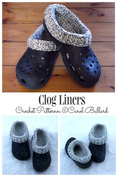 crochet pattern for cloggers and slippers with text overlay that says, ` `