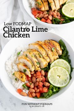 Low FODMAP Cilantro Lime Chicken is an easy Tex-Mex-inspired recipe made with just 8 ingredients. Meal prep and freezer-friendly. Low Fodmap Summer Recipes, Low Fodmap Lunch Ideas, Low Fodmap Chicken Recipes, Fodmap Chicken Recipes, Fodmap Meals, Fod Map, Low Fodmap Chicken