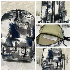 Wow picks! Qteee - Large Capacity Graffiti Print Backpack - Women Backpacks at $43.98 Choose your wows. 🐕 Graffiti Prints, 16 9, Bags Women, 1 Piece, Graffiti, Backpacks