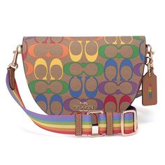 Coach Rainbow Signature Shoulder Bag Brown Size: Body: Approx. 15.5 21 5.5 (H W D In Cm)Shoulder Length: 93-134cm (Adjustable, Removable)Body Weight: Approx. 380g Shoulder Bag Brown, Bags Coach, Shoulder Length, Body Weight, Coach Bags, Brown Color, Bag Lady, Rainbow, Shoulder Bag