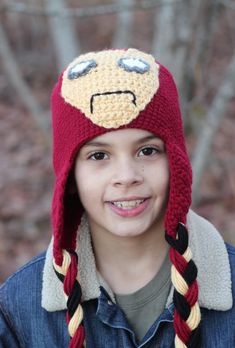 This Iron man hat would be perfect for any superhero fan! Check out our other superhero hats! Contact us for international shipping rates. Superhero Hats, Boys Winter Hats, Man Hat, Handmade Hat, Girl With Hat, Winter Hat, Hat Making, Iron Man, Caps Hats