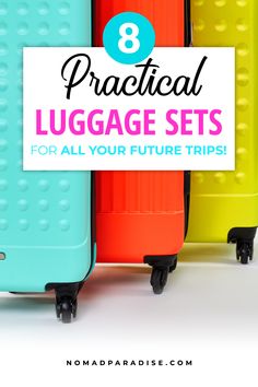 Cute Luggage Sets, Designer Luggage Sets, Luggage Sets For Women, Luggage Sets Cute, Luxury Luggage Sets, Packing List For Disney, Summer Packing Lists, Travel Luggage Set