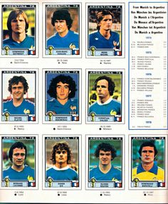 the soccer team's official cards for the 1970 world cup final match between italy and argentina