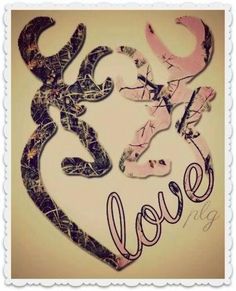 the word love is made up of pink and black camouflage camo lizards, which appear to be in the shape of a heart