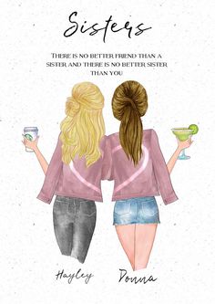 two women are holding wine glasses and looking at each other with the caption, patters in wine