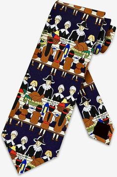 Pilgrims Thanksgiving, Pilgrims And Indians, Thanksgiving Pilgrims, Thanksgiving Dress, Tie Crafts, Mens Neck Ties, Thanksgiving Dinner, Happy Thanksgiving