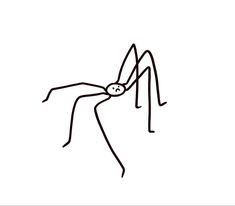 a drawing of a spider crawling on its back with it's head in the air