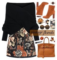 Vintage Florals, Olivia Burton, Derek Lam, Looks Vintage, Fall Winter Outfits, Outfits Casuales, Polyvore Fashion, Look Fashion