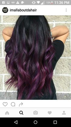 Cinnamon Hair, Plum Hair, Hair Color Purple