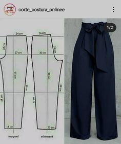 the sewing pattern for this pants is very easy to sew