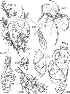 an image of spider web tattoo designs