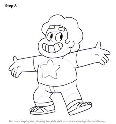 an image of a cartoon character that is smiling and pointing to the side with his arms out