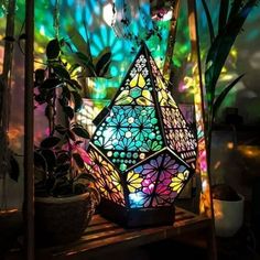 Wooden Led Projection Lamp Colorful Multipurpose Polar Star Floor Lamp Night Light Bohemian Decor