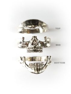 Sterling Silver Skull Rings, Silver Skull Ring, Ring For Men, Jewelry Outfit, Skull Ring, Girly Jewelry