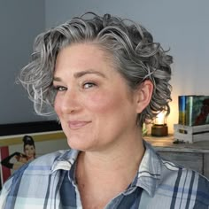 Short Wavy Grey Hairstyles, Chin Length Curly Hair Men, Short Curly Gray Haircuts, Short Styles For Curly Hair Over 50, Short Curly Haircuts For Plus Size Women, Short Curly Bob Hairstyles Messy Curls Wavy Hair, Gray Curly Pixie Haircut, Short Wavy Haircuts For Round Faces Naturally Curly, Short Shag Grey Hair