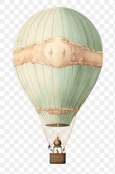 a hot air balloon with a woman's face painted on the front and side