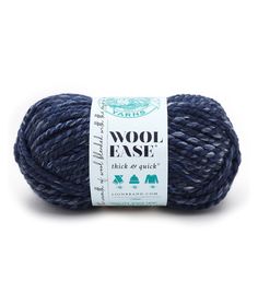 wool ease thick & quick yarn in dark blue