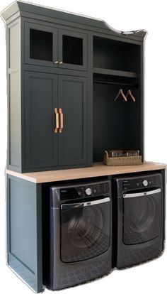 an image of a washer and dryer in the same room