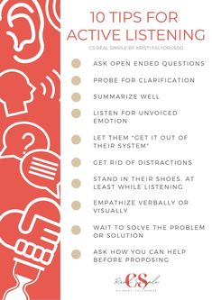 the top ten tips for active listening