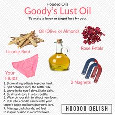 Hoodoo Delish, Hoodoo Oils, Voodoo Hoodoo