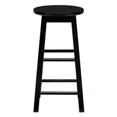 a black stool on a white background