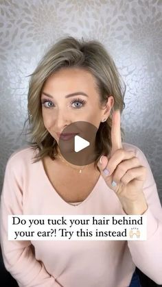 11K likes, 85 comments - fashioninvibes on April 20, 2022: "Hairstyle Trick ✨😻 @ashleyericksonbeauty". Bangs To The Side Hairstyle, How To Keep Your Hair Out Of Your Face, Cute Ways To Pull The Front Of Your Hair Back, Hair Behind Ear Hack, How To Tuck Hair Behind Ear, Protruding Ears Hairstyle, Ear Tuck Hairstyles, Short Hair Hacks Hairstyles, How To Style Fine Hair