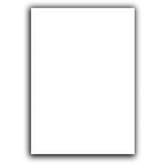 an empty white square paper on a white background