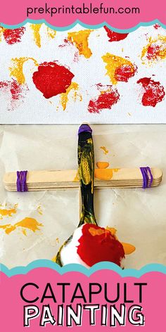 a paintbrush with the words catapult painting on it