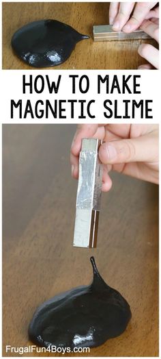 how to make magnetic slime for kids