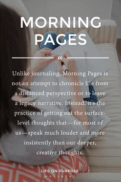 Morning Pages: A Practice to Help You Clear the Chatter and Start Each Day with Clarity & Peace The Artists Way Morning Pages, Artists Way, Julia Cameron, The Artist's Way, Feeling Empty, Love My Kids, Daily Practices, Journaling Ideas