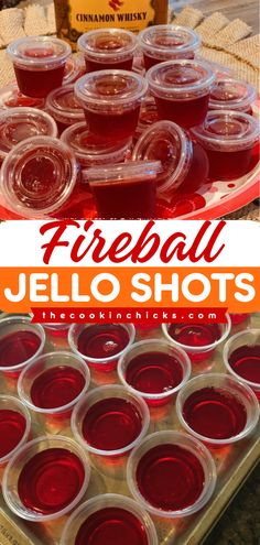 Turn to this jello shot recipe for an easy 4th of July drink! It's a summer cocktail recipe featuring fireball whiskey. Fun to drink with an amazing taste, these Fireball Jello Shots are sure to be a crowd favorite! Tailgate Alcohol Ideas, Fireball Shots Jello, Simple Jello Shots, Sangria Jello Shots Recipes, Mimosa Jello Shots Recipes, Soju Jello Shots, Jello Shots With Titos