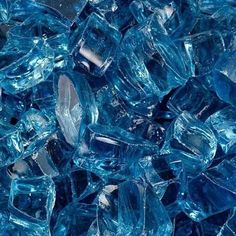 blue glass chips that are very close together