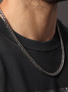 Waterproof Men's Cuban link style 316L Stainless Steel Necklaces WE ARE ALL SMITH: Men's Jewelry & Clothing. Minimalist Men, House Items, Tactical Clothing, Advent Wreath, Tough Girl, Fashion Eye Glasses, Round Box, Aesthetic Guys, Men's Necklace