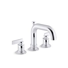 two handle bathroom faucet with soap dispenser