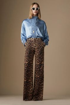 Ermanno Scervino Pre-Fall 2024 Fashion Show | Vogue Leopard Outfit, Printed Pants Outfits, Leopard Print Outfits, Leopard Outfits, Animal Print Pants, Leopard Pants, Fall 2024 Fashion, Ermanno Scervino, Trends 2024