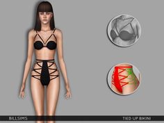 The Sims Resource - Printed Woven Corset Low Cut Tank Tops, Skater Skirt Outfit, Strappy Gown, Sims 3 Custom Content, Tie Up Crop Top, Makeup Eyebrows, Halter Neck Swimsuit, Strappy Midi Dress