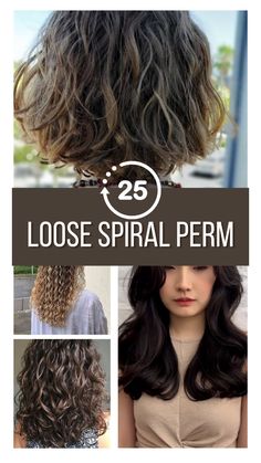 Loose spiral perms are a great way to add bounce and volume to your hair. These 25 stunning styles will give you the perfect curls without the hassle of daily styling. From soft waves to tighter spirals, there’s a look for everyone. Check out these gorgeous examples and find your next hairstyle inspiration! Large Perm Curls, Mid Length Hair Perm, Loose Perm Medium Length, Body Wave Perm Before And After, Loose Perm Before And After, Body Perms, Spiral Perm Before And After, Different Perm Curls