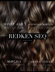 Redken Toner, Ashy Brown Hair, Blond Beige, Brown Hair Color Shades, Redken Hair Color, Brown Hair Shades, Redken Hair Products, Ash Brown Hair, Redken Shades