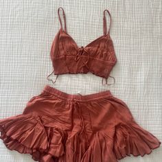 Stylish Two-Piece Set. Includes A Bralette And Skirt. Perfect For Casual Outings. Two Piece Sets, Aeropostale, Two Pieces, Bralette, Womens Skirt, Two Piece