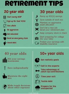 a poster with instructions on how to use retirement tips for older adults and young children