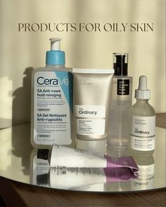 Cerave Sa Cleanser, Oily Nose, Cosrx Bha, Oily Skin Skincare, Bha Liquid Exfoliant, Products For Oily Skin, Liquid Exfoliant, Ordinary Niacinamide, Oily Skin Remedy