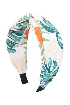 This adorable tropical headband is a must have for your next vacay. It has a soft fabric with a cute twist detail at the top. 2.5" Wide at widest part Cloth Headband, Headband Outfit, Trendy Clothes, Summer Prints, Green Leaf, Knot Headband, Clothes Accessories, Tropical Print, Painted Furniture